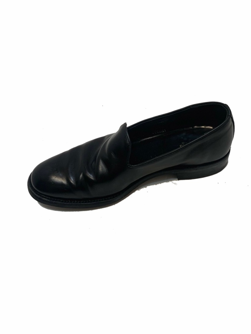 Sanders loafers Men's Black Leather Slip-On Shoes - Picture 6 of 9